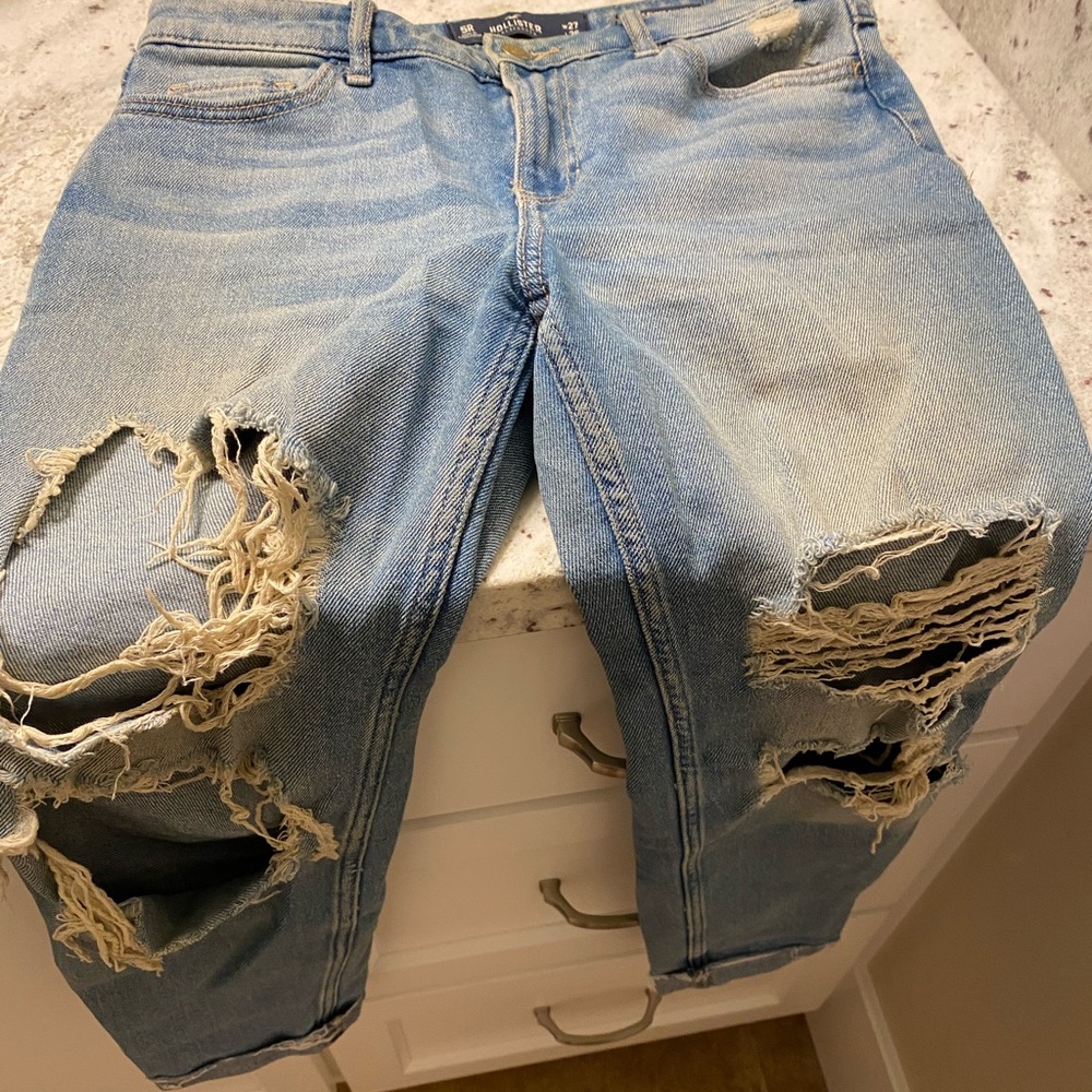 High rise hollister jeans